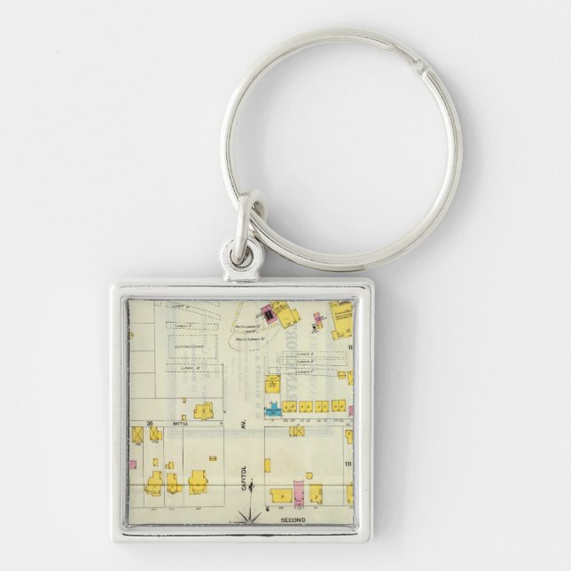 Frankfort, Kentucky 13 Keychain (Front)