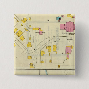 Frankfort, Kentucky 17 2 Inch Square Button