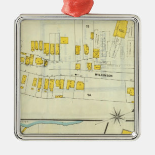 Frankfort, Kentucky 18 Metal Ornament