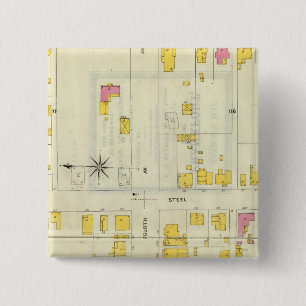 Frankfort, Kentucky 5 2 Inch Square Button