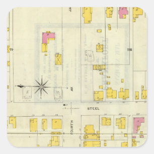 Frankfort, Kentucky 5 Square Sticker