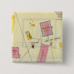 Frankfort, Kentucky 6 2 Inch Square Button