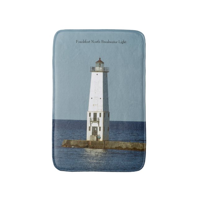 Frankfort North Breakwater Light bathmat (Front Vertical)