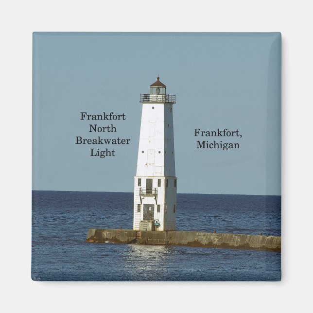Frankfort North Breakwater Light magnet (Front)