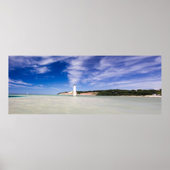 Frankfort North Pier Lighthouse, Michigan Poster (Front)