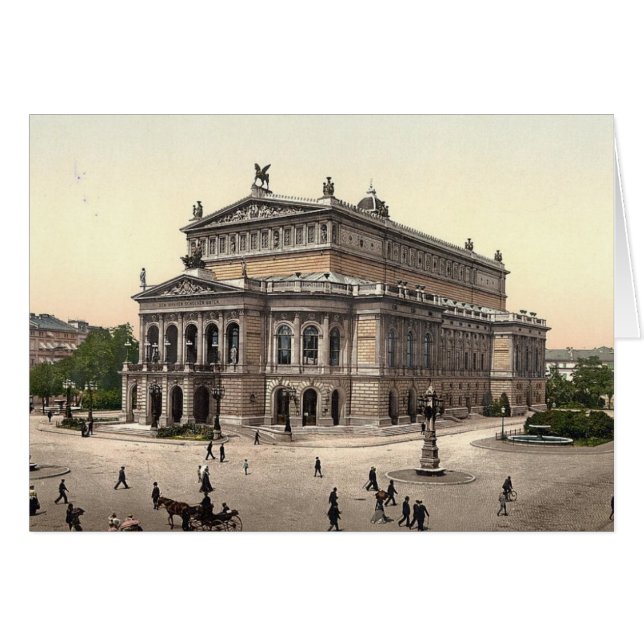 Frankfort Opera House Blank Card (Front Horizontal)