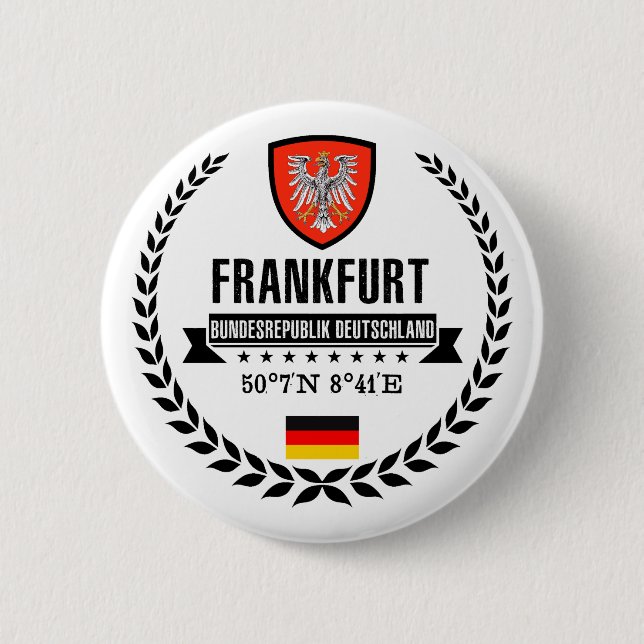 Frankfurt 2 Inch Round Button (Front)