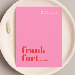 Frankfurt am Main Germany modern city Postcard