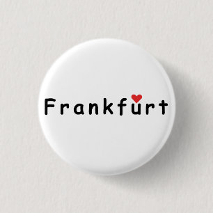 Frankfurt Germany 1 Inch Round Button