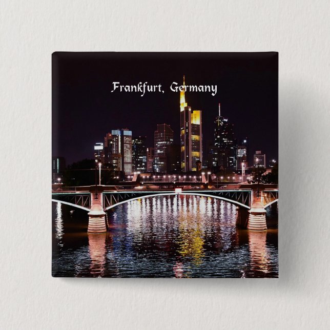 Frankfurt, Germany 2 Inch Square Button (Front)