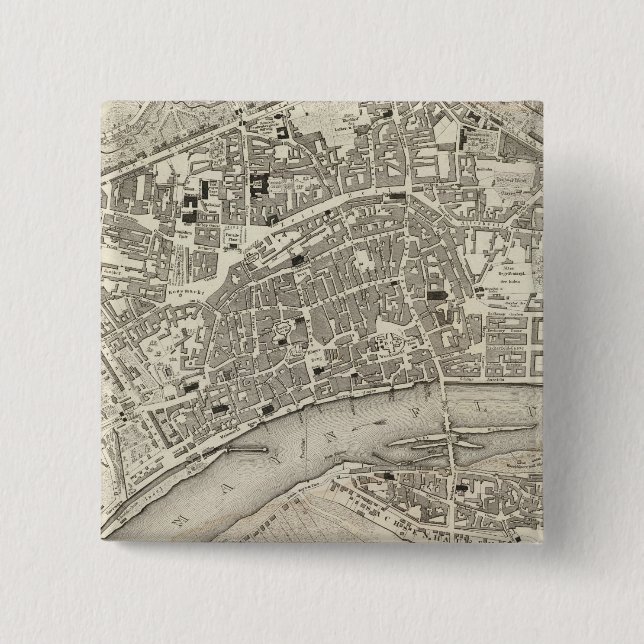 Frankfurt, Germany 2 Inch Square Button (Front)