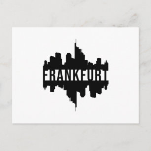 Frankfurt Germany City Cityscape Cool Funny Gift Postcard