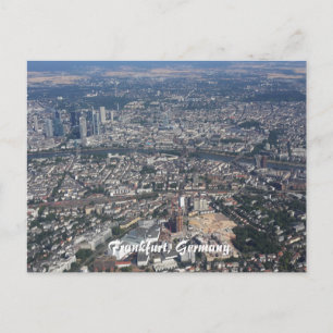 Frankfurt Germany From the Sky Postcard