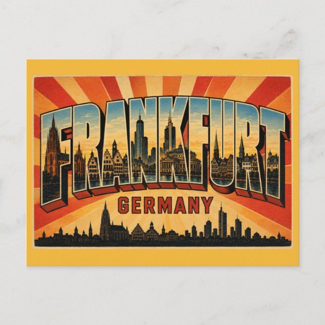 Frankfurt Germany Römer Postcard (Front)