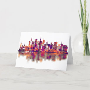 Frankfurt Germany Skyline Holiday Card