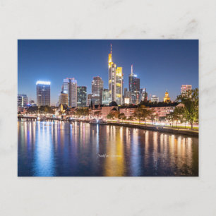Frankfurt, Germany skyline Holiday Postcard