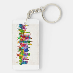 Frankfurt Germany Skyline Keychain