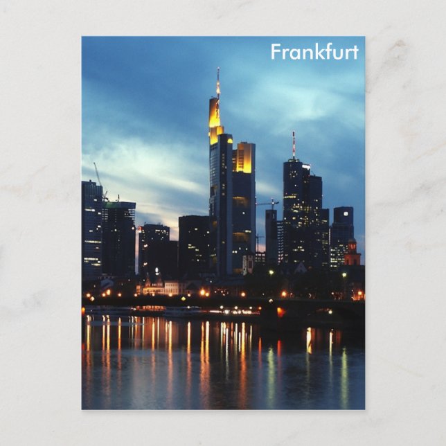 Frankfurt, Germany skyline Postcard (Front)