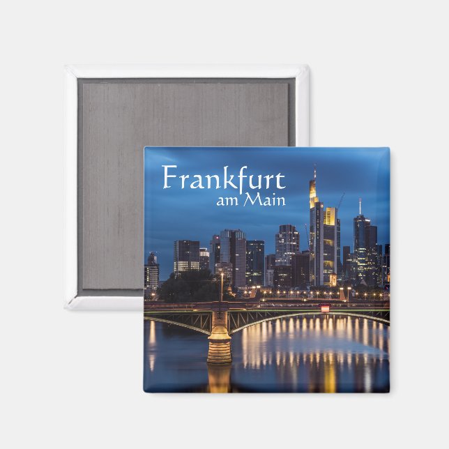 Frankfurt Germany Souvenir Magnet (Front/Back)