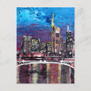 Frankfurt Main Germany - Mainhattan Skyline Postcard