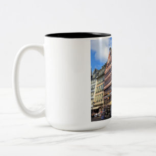 Frankfurt — Römerberg Half-Timbered Houses Mug