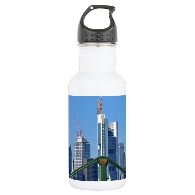Frankfurt skyline 532 ml water bottle (Front)