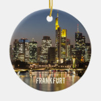 Frankfurt Skyline Germany Vintage Souvenir gift Lu