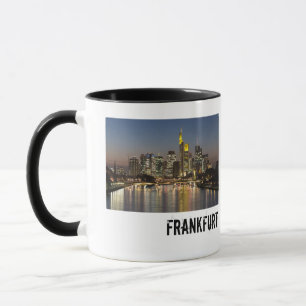 Frankfurt Skyline Germany Vintage Souvenir gift Lu Mug