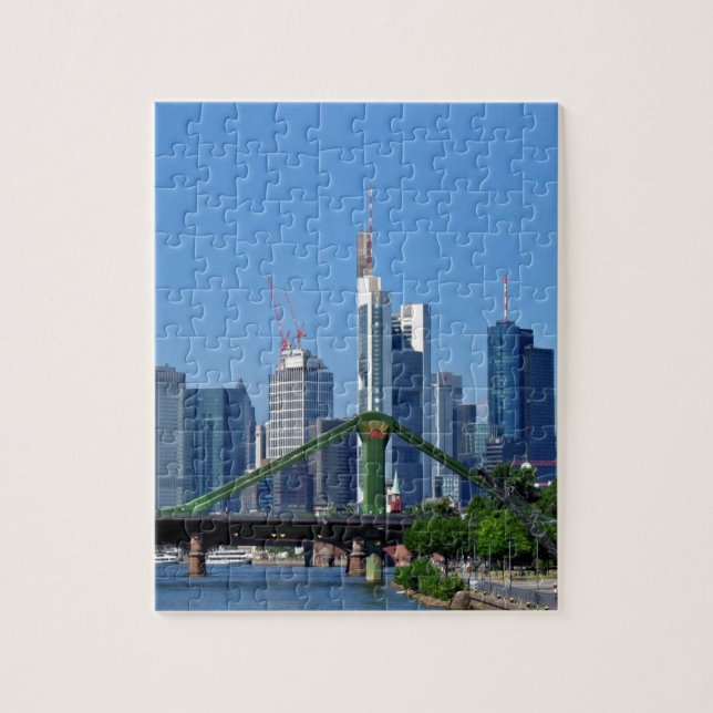 Frankfurt skyline jigsaw puzzle (Vertical)