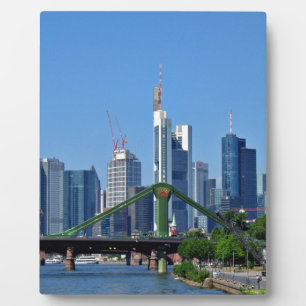 Frankfurt skyline plaque