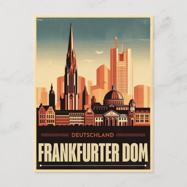 Frankfurter dom am main Frankfurt Cathedra Postcard (Front)