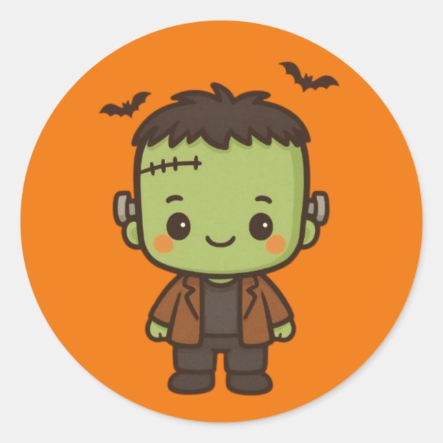 Frankie Boo Classic Round Sticker (Front)