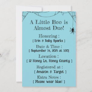Frankie Boo Crew Baby Shower Invitation – Editable