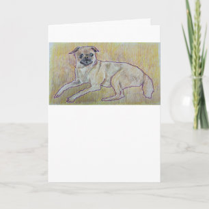 Frankie  Dog Greeting Card