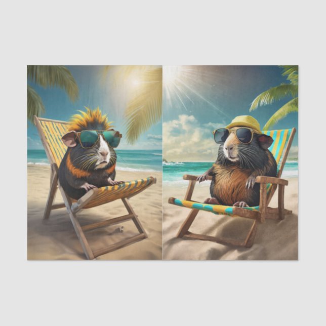 Frankie G & Gerald, Guinea Pigs Go Vaca Tissue Paper (Front)