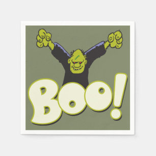 Frankie Superhero - Frankenstein Monster Halloween Napkin