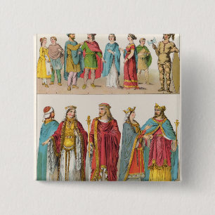 Frankish Dress 2 Inch Square Button