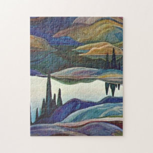 Franklin Carmichael - Mirror Lake Jigsaw Puzzle