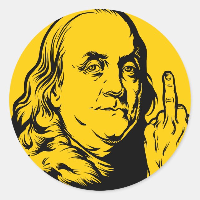 Franklin Classic Round Sticker (Front)