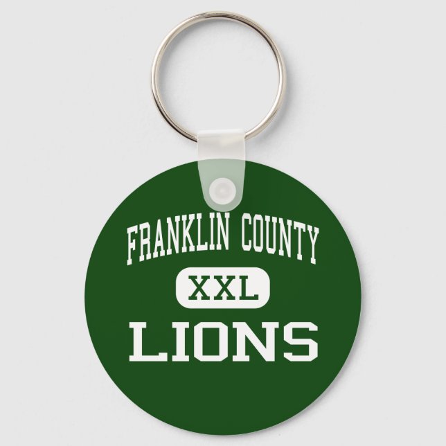 Franklin County - Lions - High - Carnesville Keychain (Front)