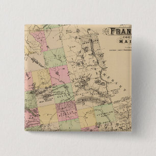 Franklin County, Maine 2 Inch Square Button