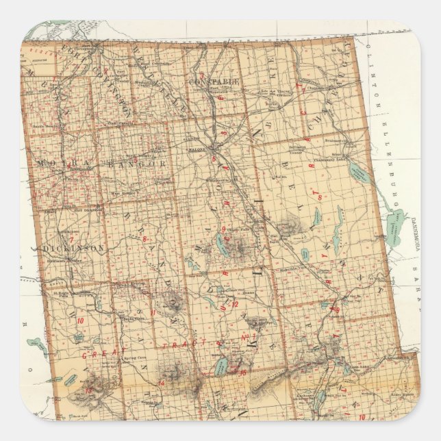 Franklin County Square Sticker (Front)