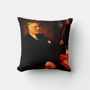 Franklin D. Roosevelt, Longest Serving President Throw Pillow