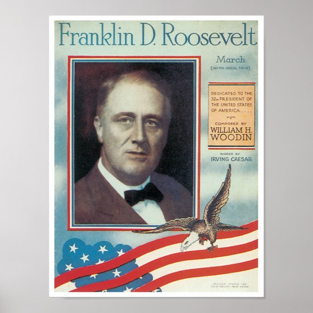 Franklin D. Roosevelt poster (Front)