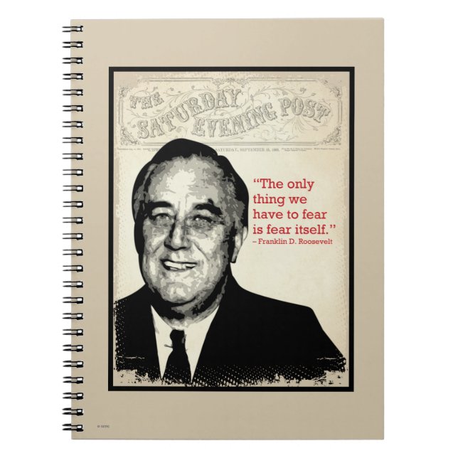 Franklin D. Roosevelt Quote Notebook (Front)