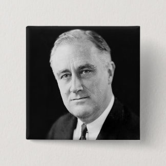 Franklin Delano Roosevelt 2 Inch Square Button