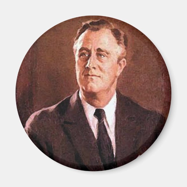 Franklin Delano Roosevelt Customizable Products Magnet (Front)