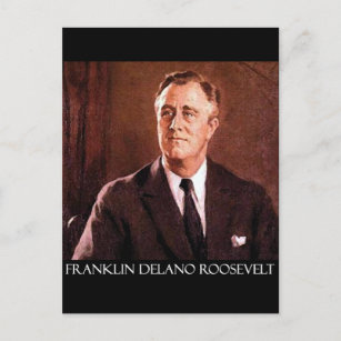 Franklin Delano Roosevelt Customizable Products Postcard