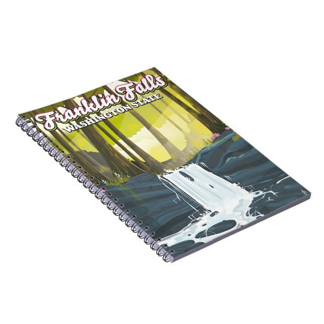 Franklin Falls Washington state USA Notebook (Right Side)