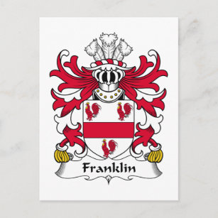 Franklin Family Crest Postcard